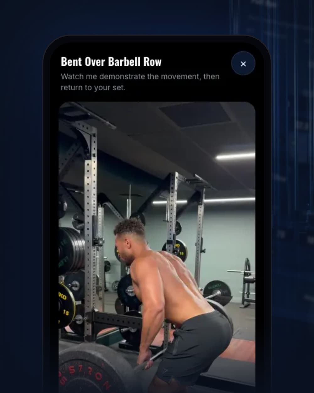 A form video playing inside the Build & Bulk app
